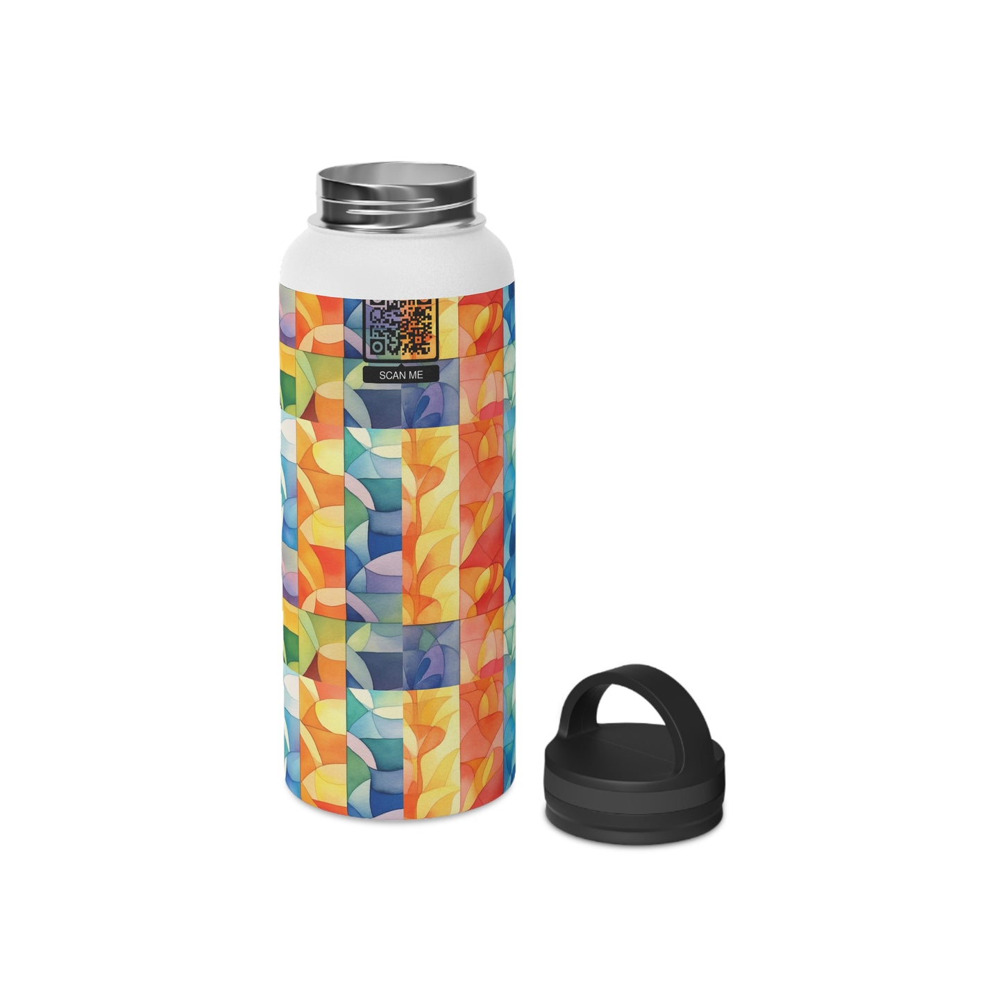 Stainless Steel Water Bottle, Handle Lid