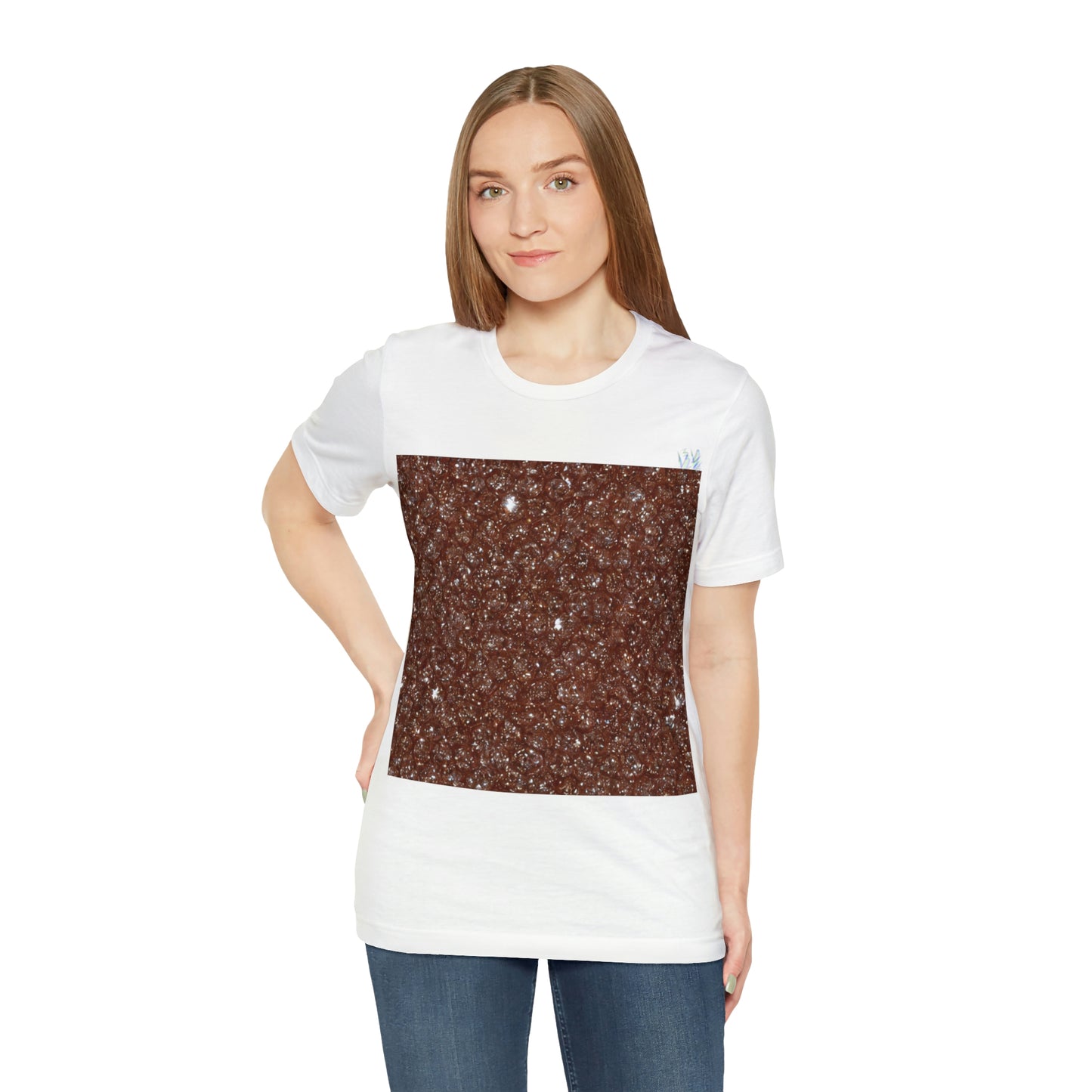 Brown Diamond Collage Tee