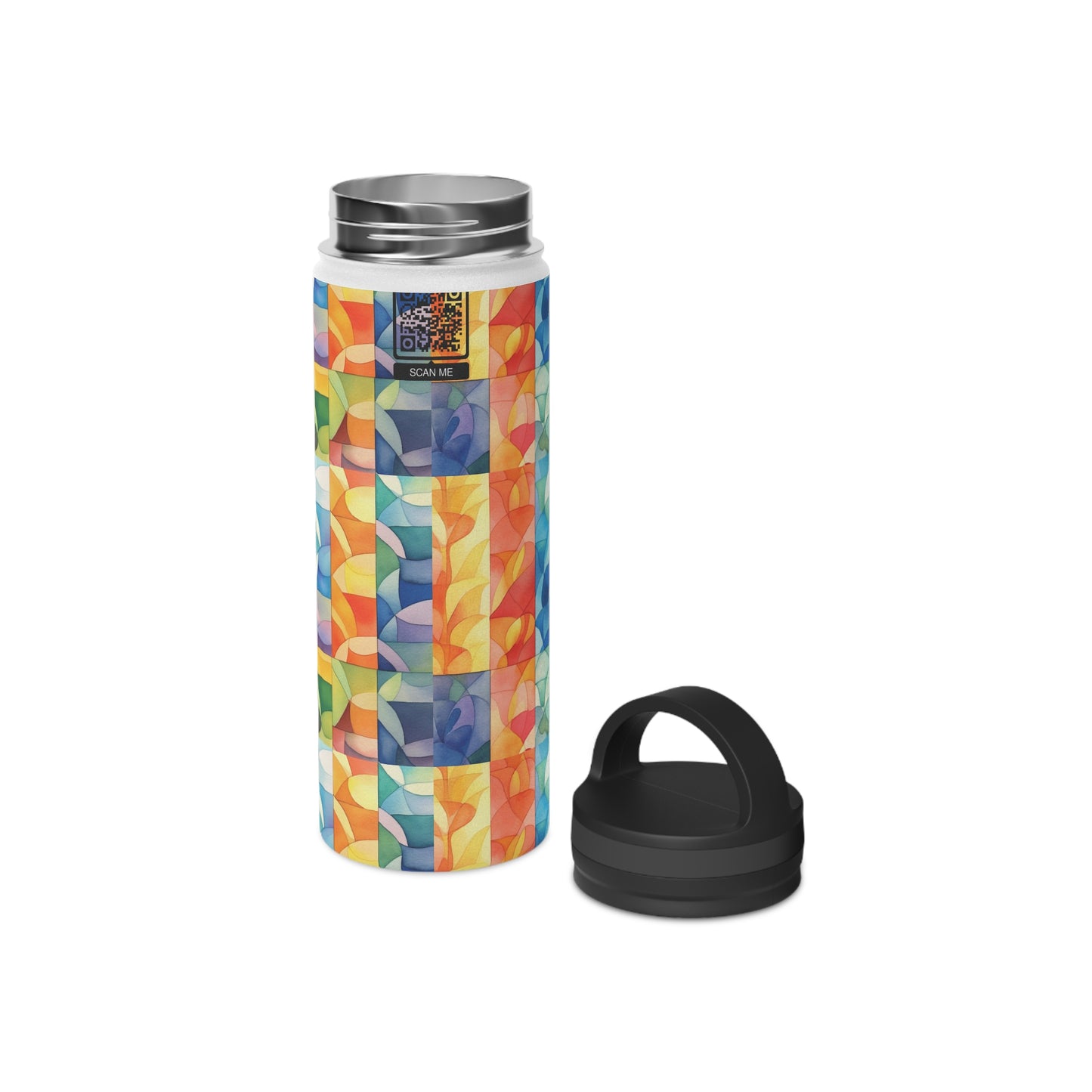 Stainless Steel Water Bottle, Handle Lid