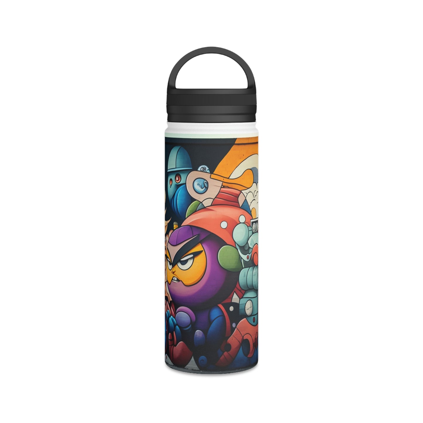 Stainless Steel Water Bottle, Handle Lid